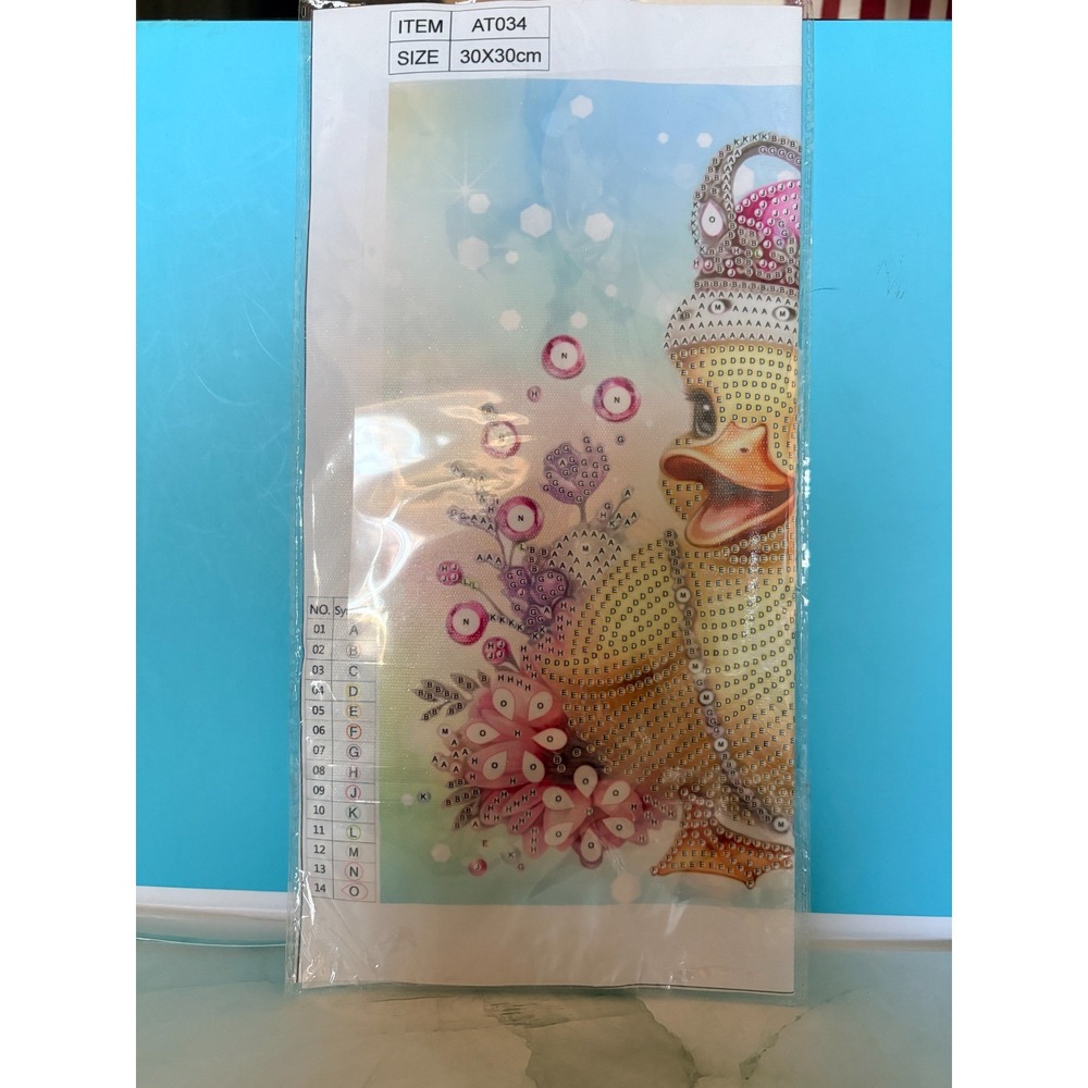Royal Duck 5D Diamond Art Kit 30x30cm 0043 Crown Duckling DIY Painting